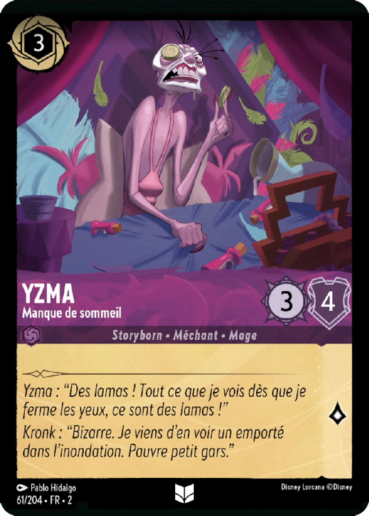 Yzma Manque de sommeil