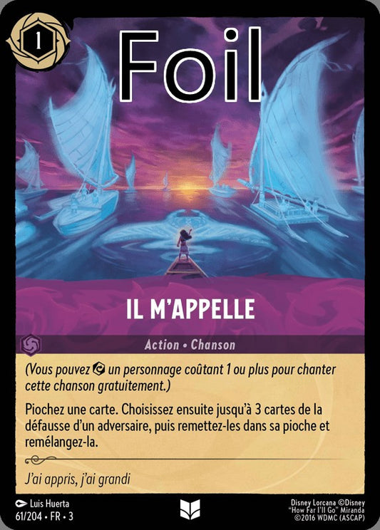 Il m’appelle foil