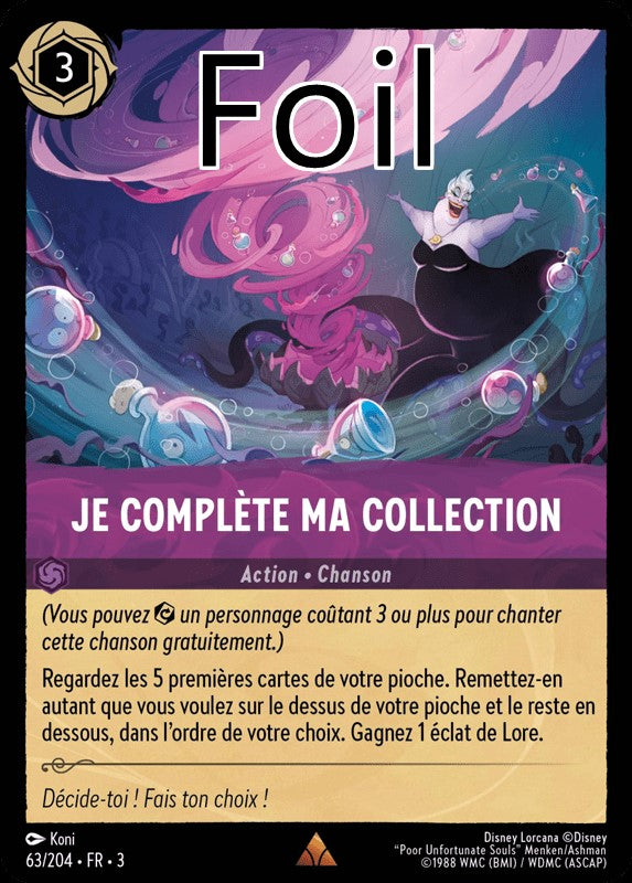 Je complète ma collection foil