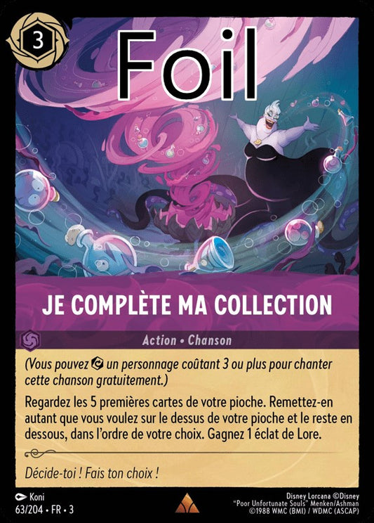 Je complète ma collection foil