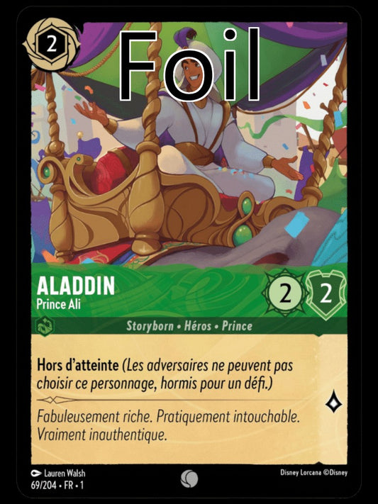 Aladdin Foil 
Prince Ali