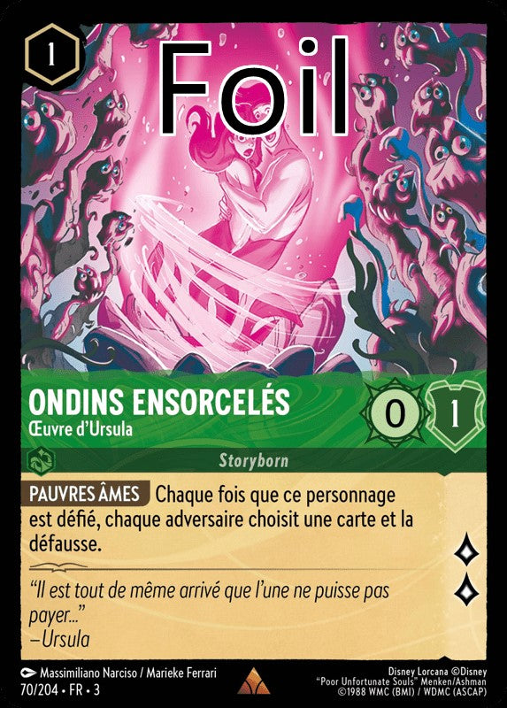 Ondins ensorcelés foil Œuvre d’Ursula