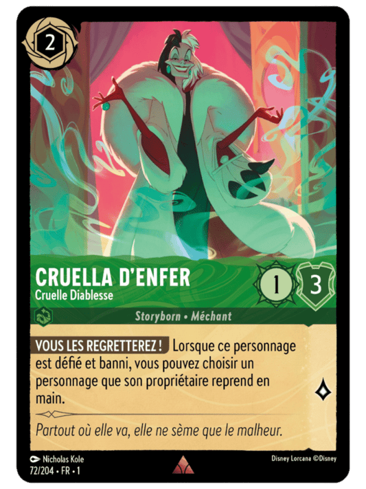 Cruella d’enfer Cruelle Diablesse