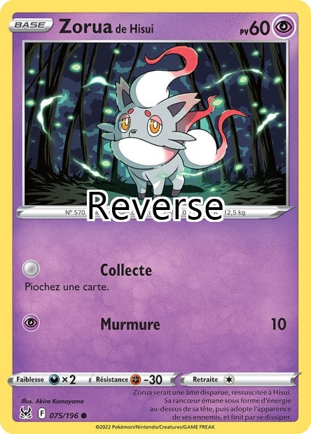 Zorua de Hisui reverse