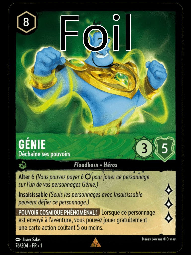 Génie Foil Déchaîne ses pouvoirs