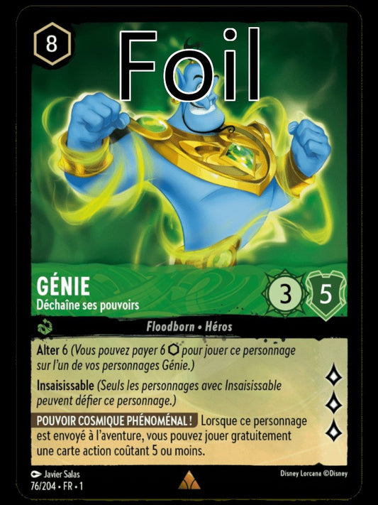 Génie Foil Déchaîne ses pouvoirs