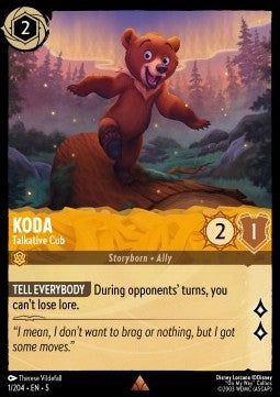 Koda Ourson bavard