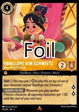 Vanellope Von Schweetz foil Princesse de Sugar Rush