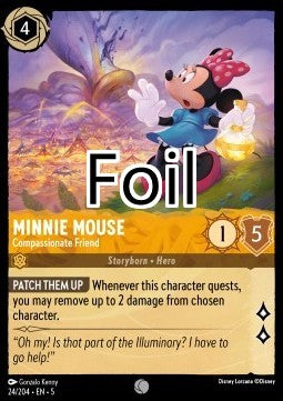 Minnie foil Amie compatissante