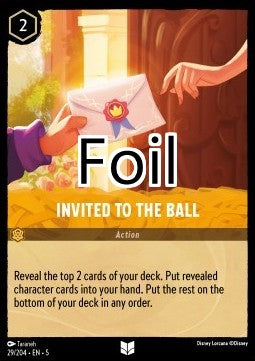 Invitation au bal foil