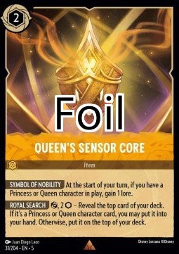 Coeur du détecteur de la Reine foil