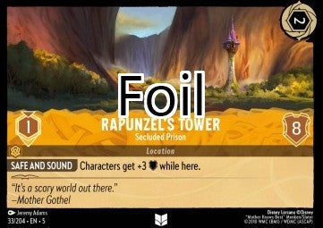 Tour de Raiponce foil Prison cachée