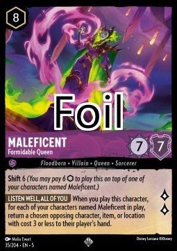 Maléfique foil Redoutable reine