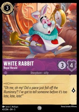 Le Lapin Blanc Héraut royal
