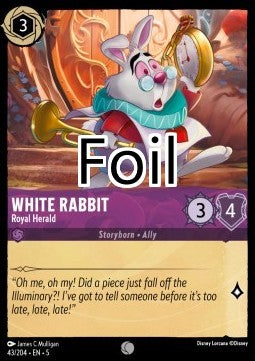 Le Lapin Blanc foil Héraut royal
