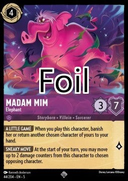 Madame Mime foil En éléphante