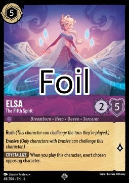 Elsa foil Le cinquième esprit