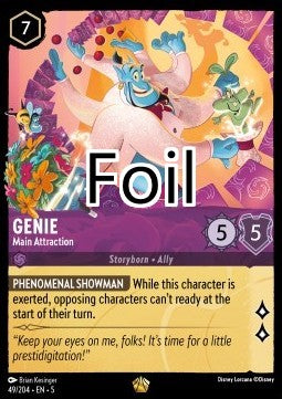 Le Génie foil Clou du spectacle