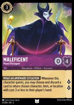Maléfique Fêtarde vexée