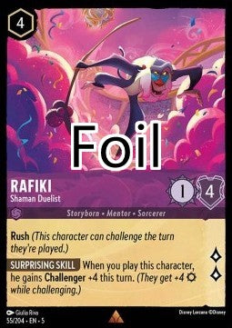 Rafiki foil Chamane duelliste