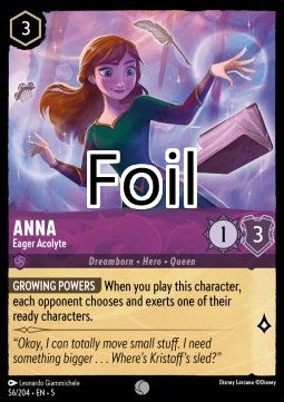 Anna foil Apprentie impatiente