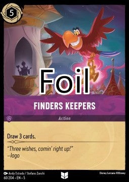 Qui trouve, garde foil
