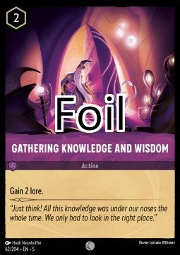 Rassembler connaissance et sagesse foil