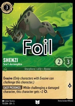 Shenzi foil Complice de Scar