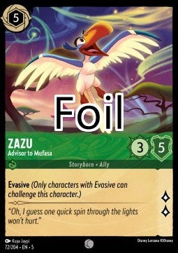 Zazu foil Conseiller de Mufasa