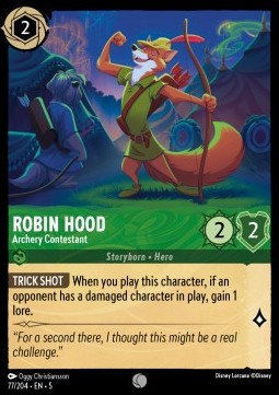 Robin des Bois Concurrent au tir à l’arc