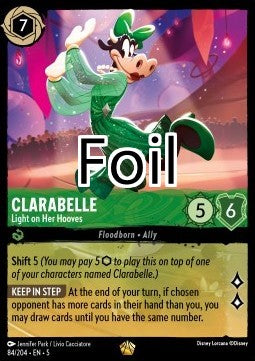 Clarabelle foil Au sabot léger