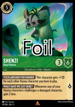 Shenzi foil Meneuse des hyènes