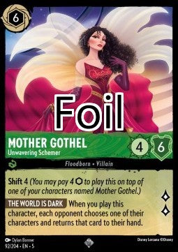 Mère Gothel foil Conspiratrice inflexible