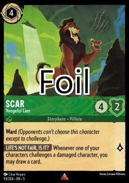 Scar foil Lion revanchard