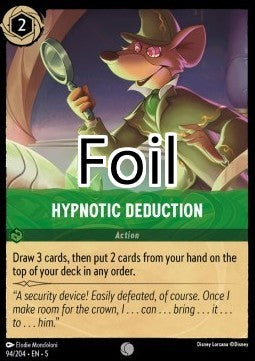 Déduction sous hypnose foil