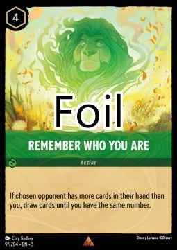 N’oublie pas qui tu es foil