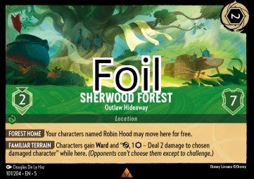 Forêt de Sherwood foil Cachette des hors-la-loi