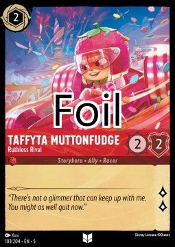 Taffyta Crème Brûlée foil Rivale implacable