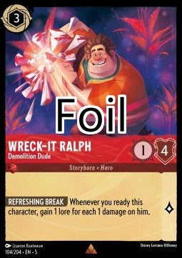 Ralph la Casse foil Démolisseur
