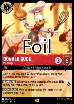 Donald foil Lanceur de tartes