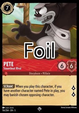 Pat foil Rival du bateau à vapeur