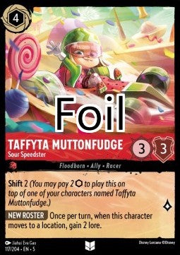 Taffyta Crème Brûlée foil Coureure acide
