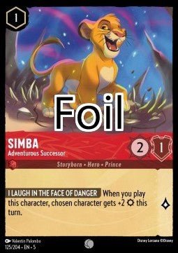 Simba foil Successeur aventureux