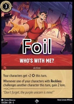 Qui est avec moi ? Foil