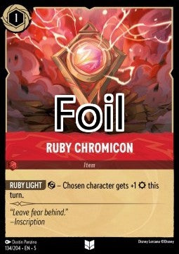 Chromicône de Rubis foil