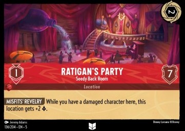 Fête de Ratigan Arrière-salle sordide