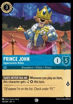 Prince Jean Corrupteur opportuniste
