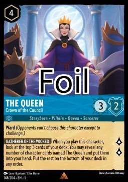 La Reine foil À la tête du Conseil