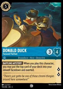 Donald Pied-plat concentré
