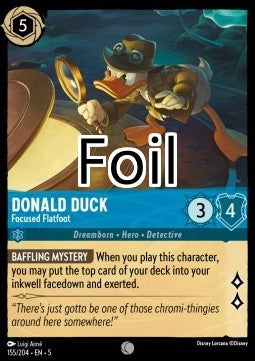 Donald foil Pied-plat concentré